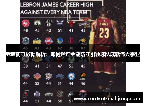 老詹防守数据解析：如何通过全能防守引领球队成就伟大事业